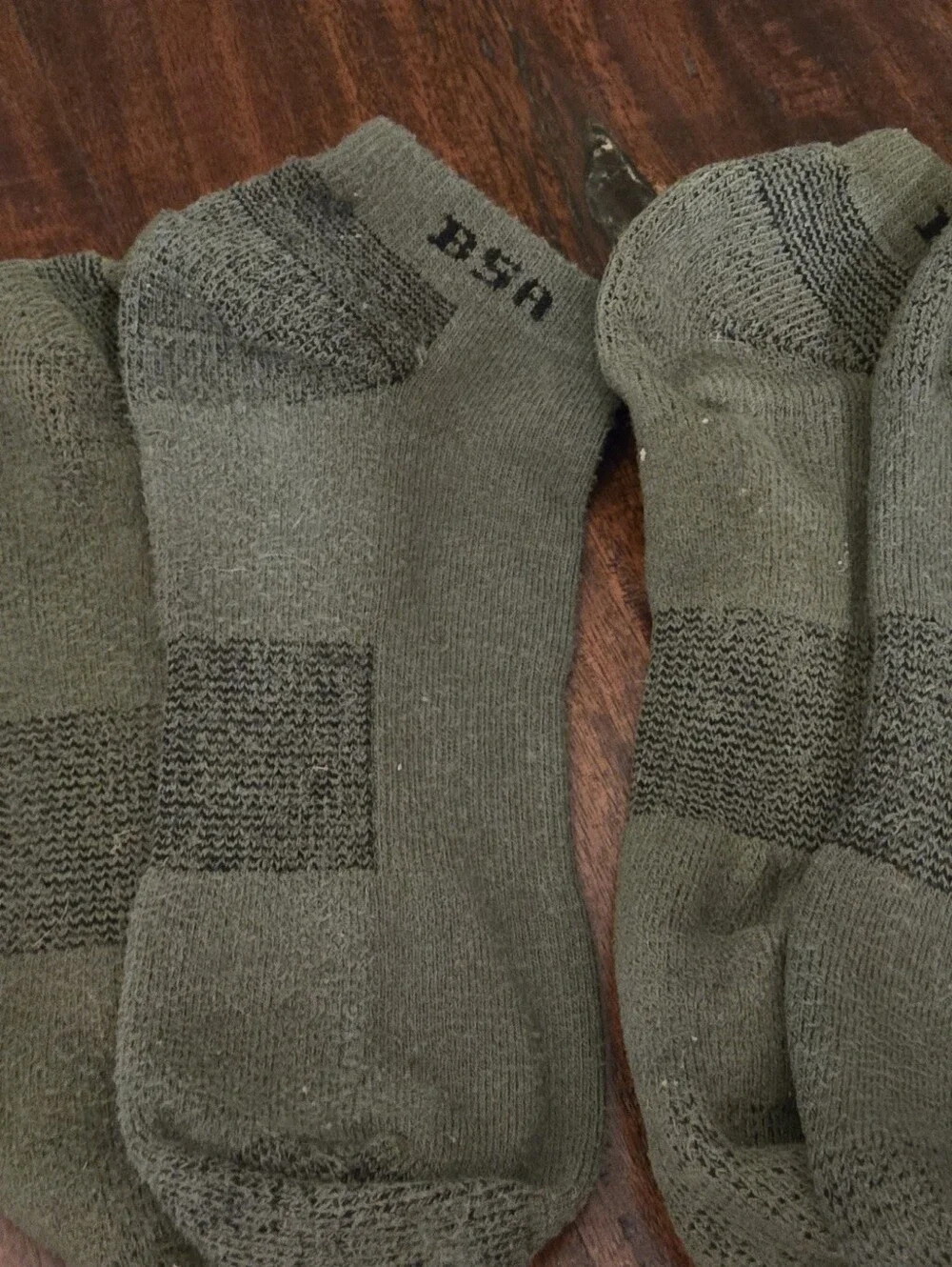Scouting America Official Uniform Item. Ankle Socks, 2 Pair XL, 3 Pair Large.